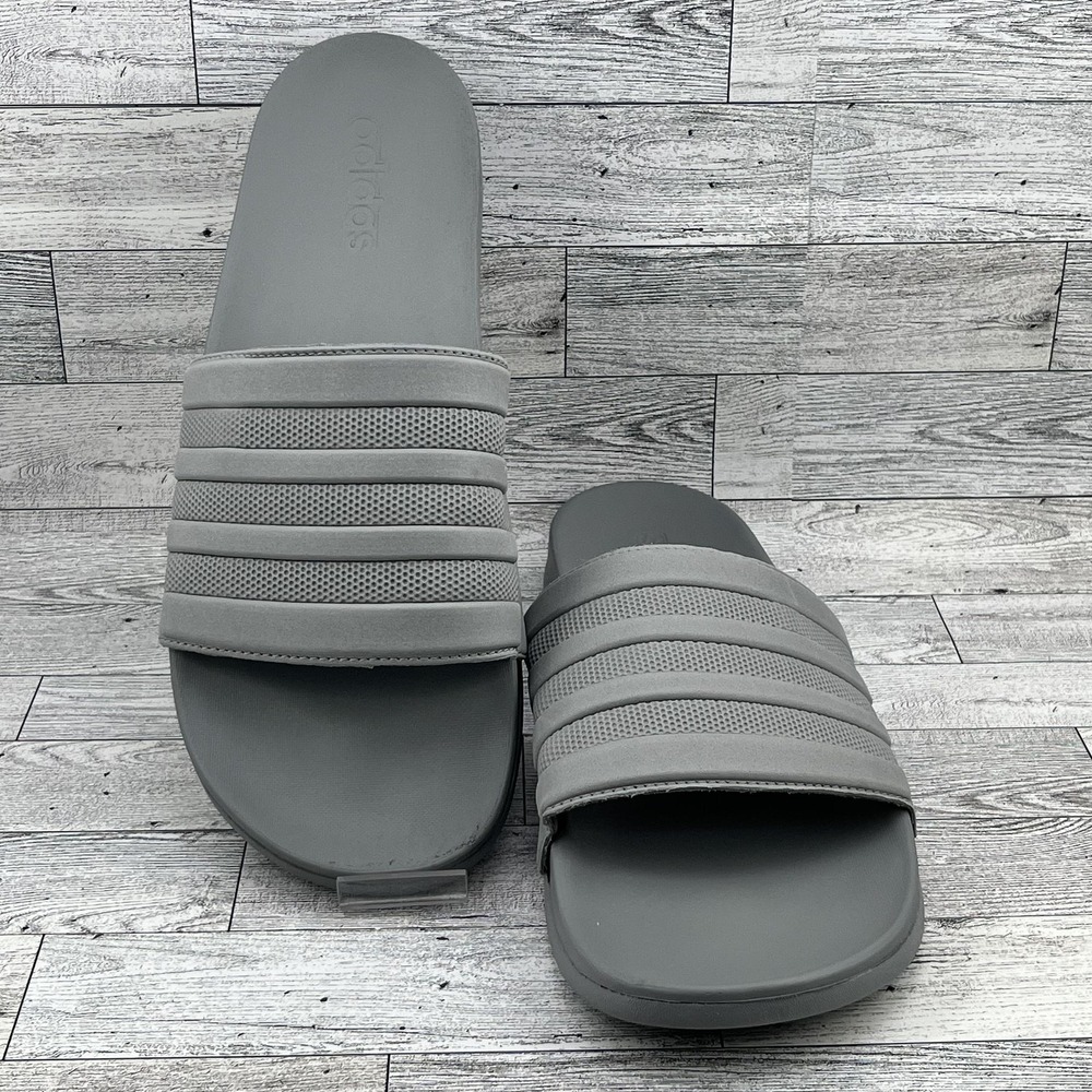 Adidas Slides‎ Shoes Mens Size 13 Comfort Sandals Pool Shower Slip On Stripes